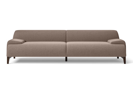 Pavia 4 Seater Sofa Caramel Linen Fabric