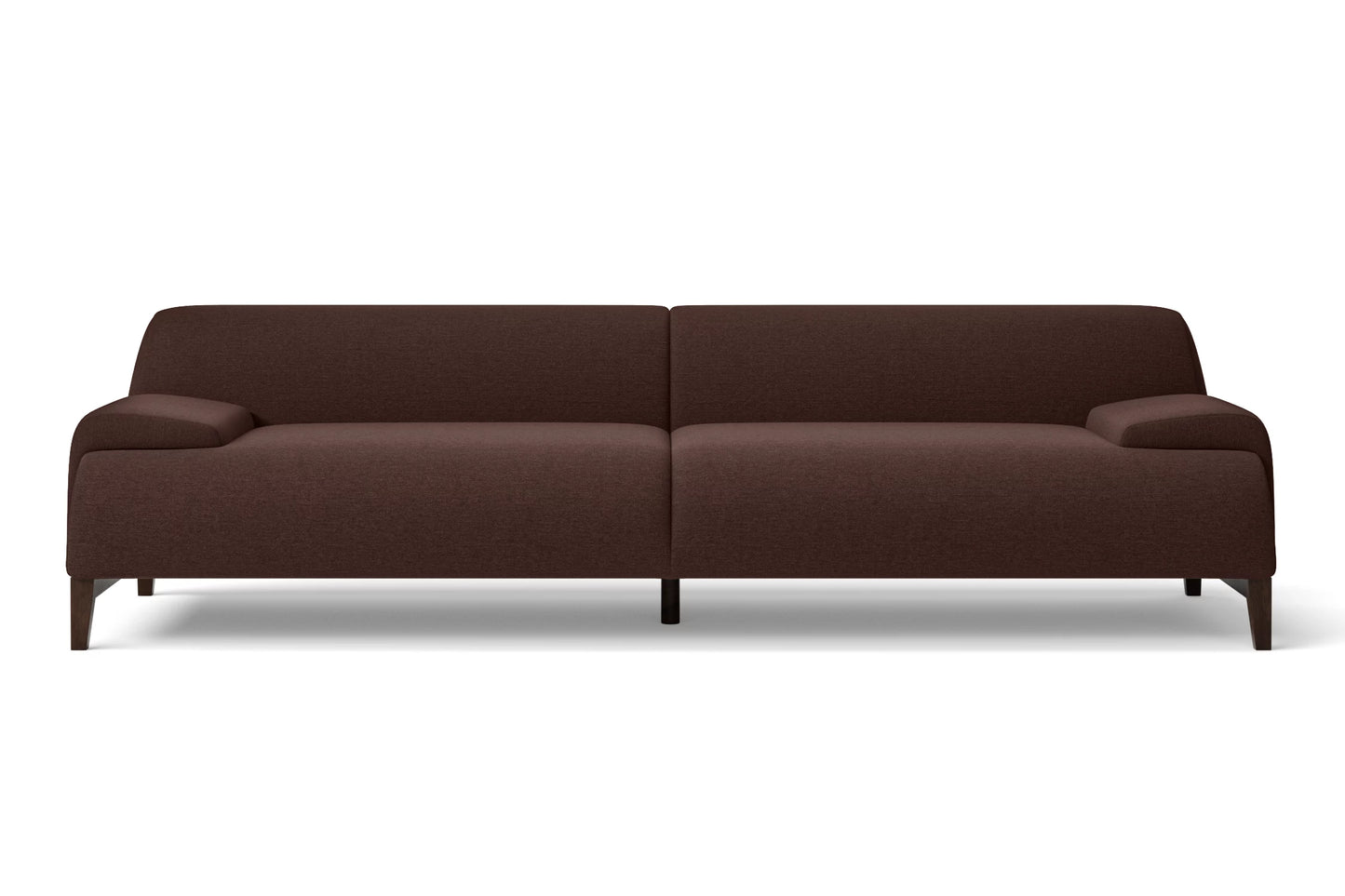 Pavia 4 Seater Sofa Coffee Brown Linen Fabric