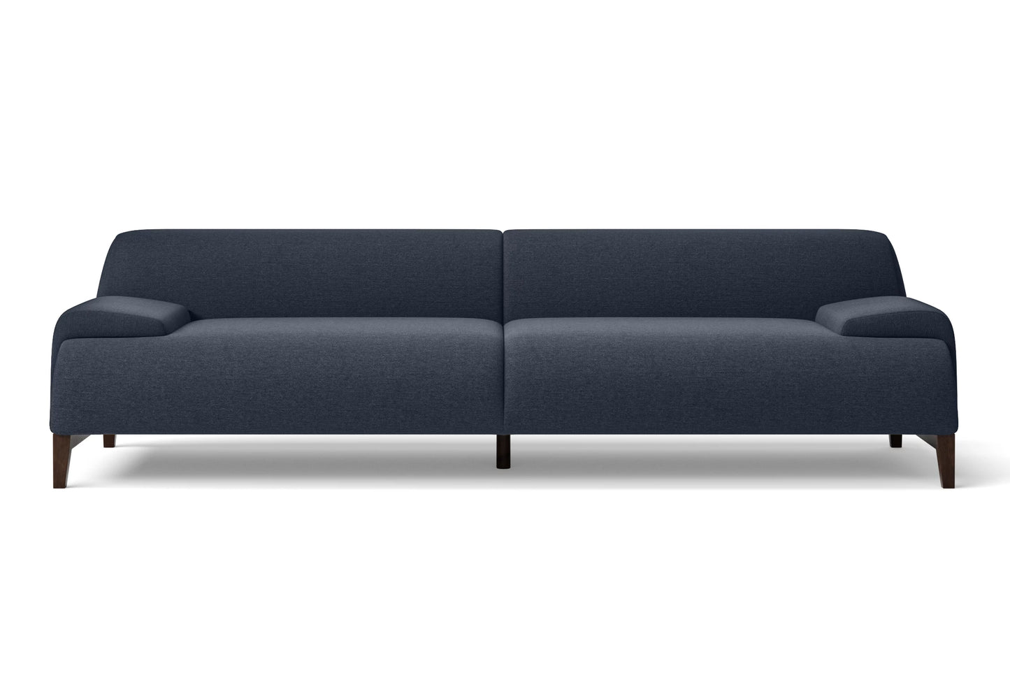 Pavia 4 Seater Sofa Dark Blue Linen Fabric