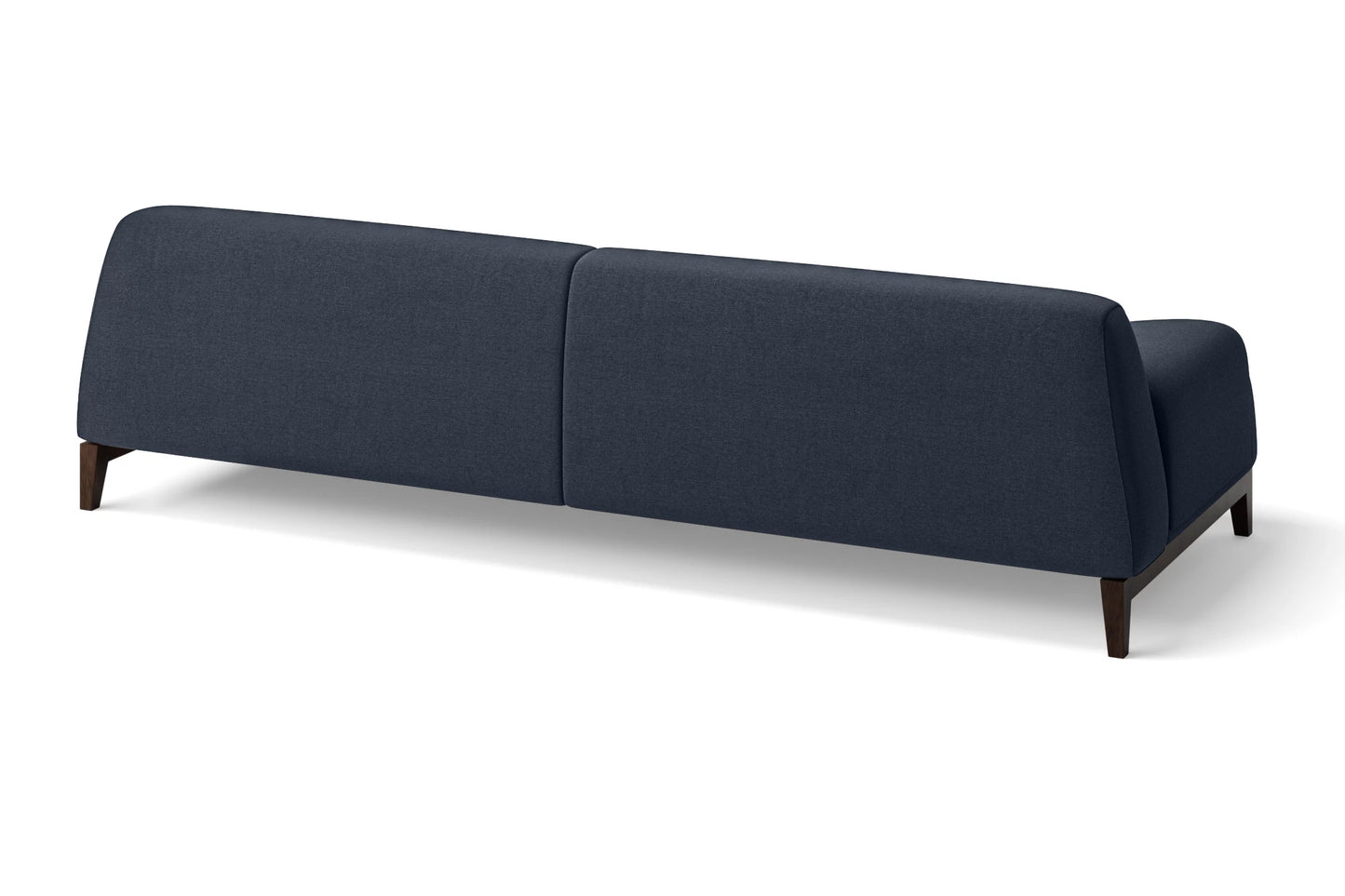 Pavia 4 Seater Sofa Dark Blue Linen Fabric