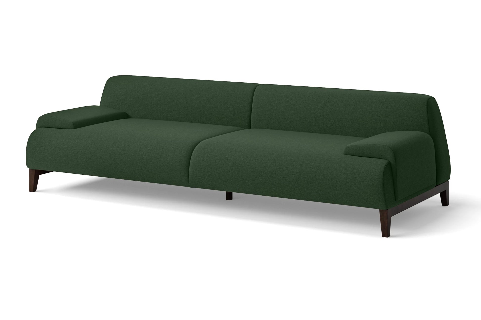 Pavia 4 Seater Sofa Forest Green Linen Fabric