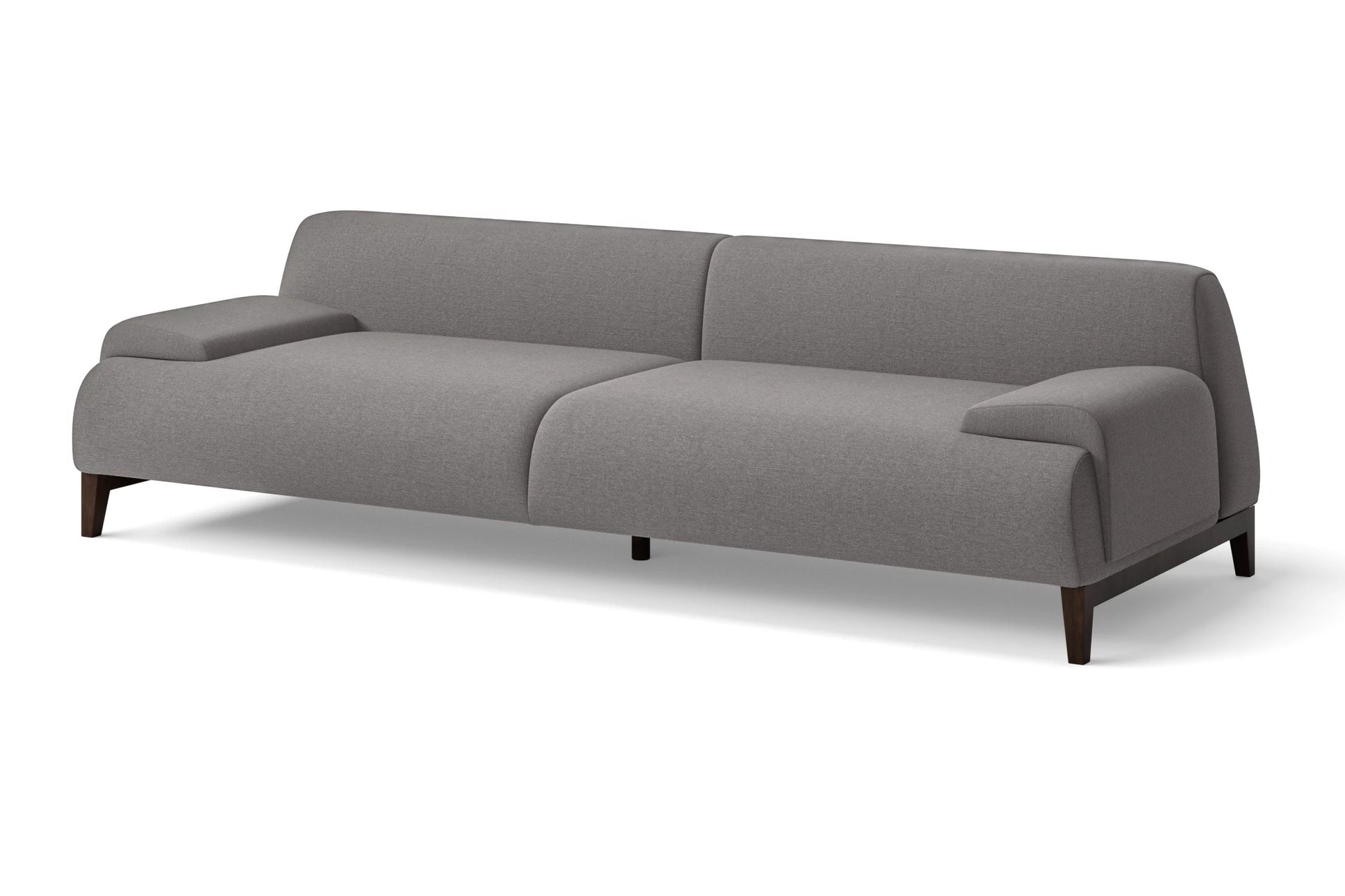 Pavia 4 Seater Sofa Grey Linen Fabric