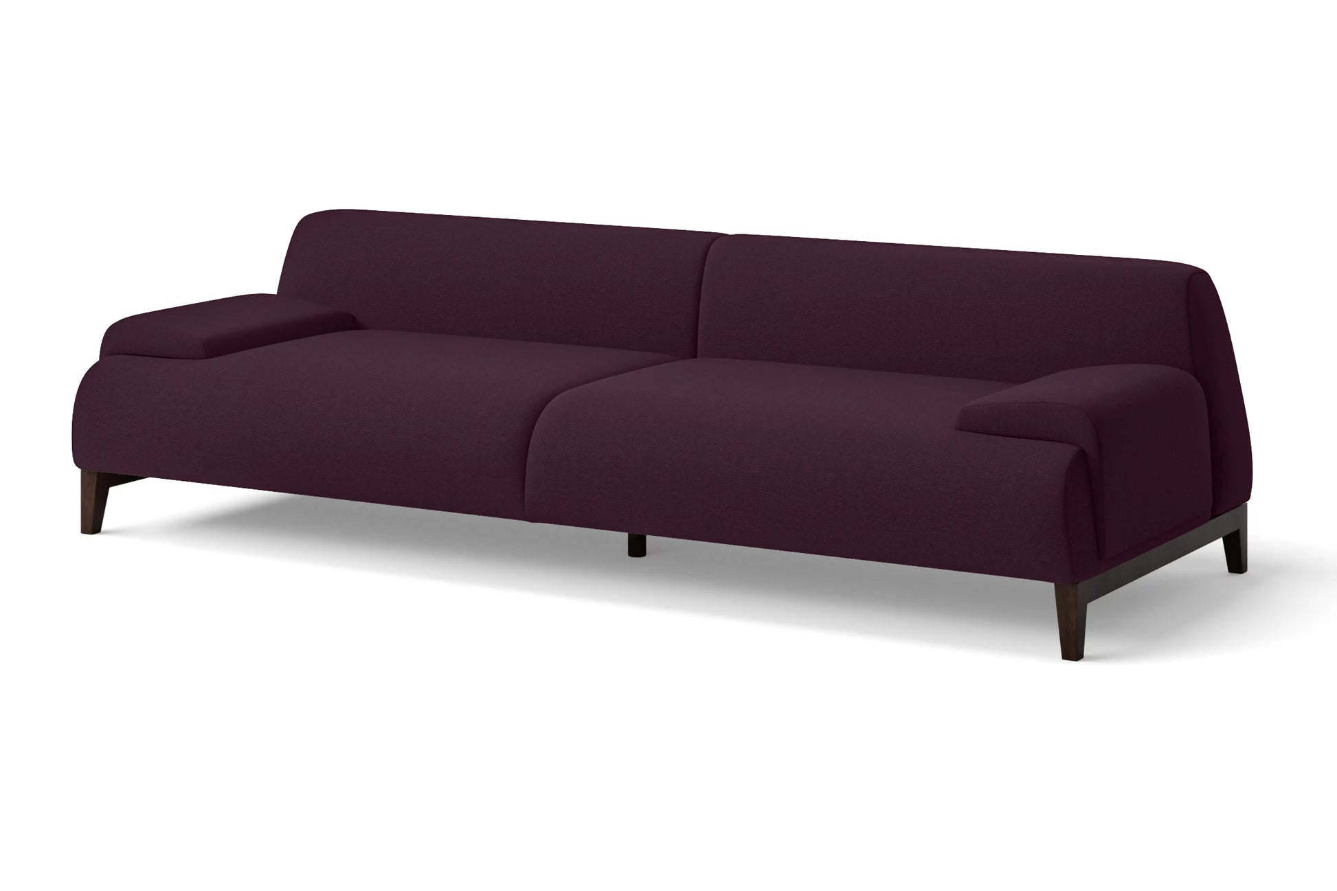 Pavia 4 Seater Sofa Purple Linen Fabric