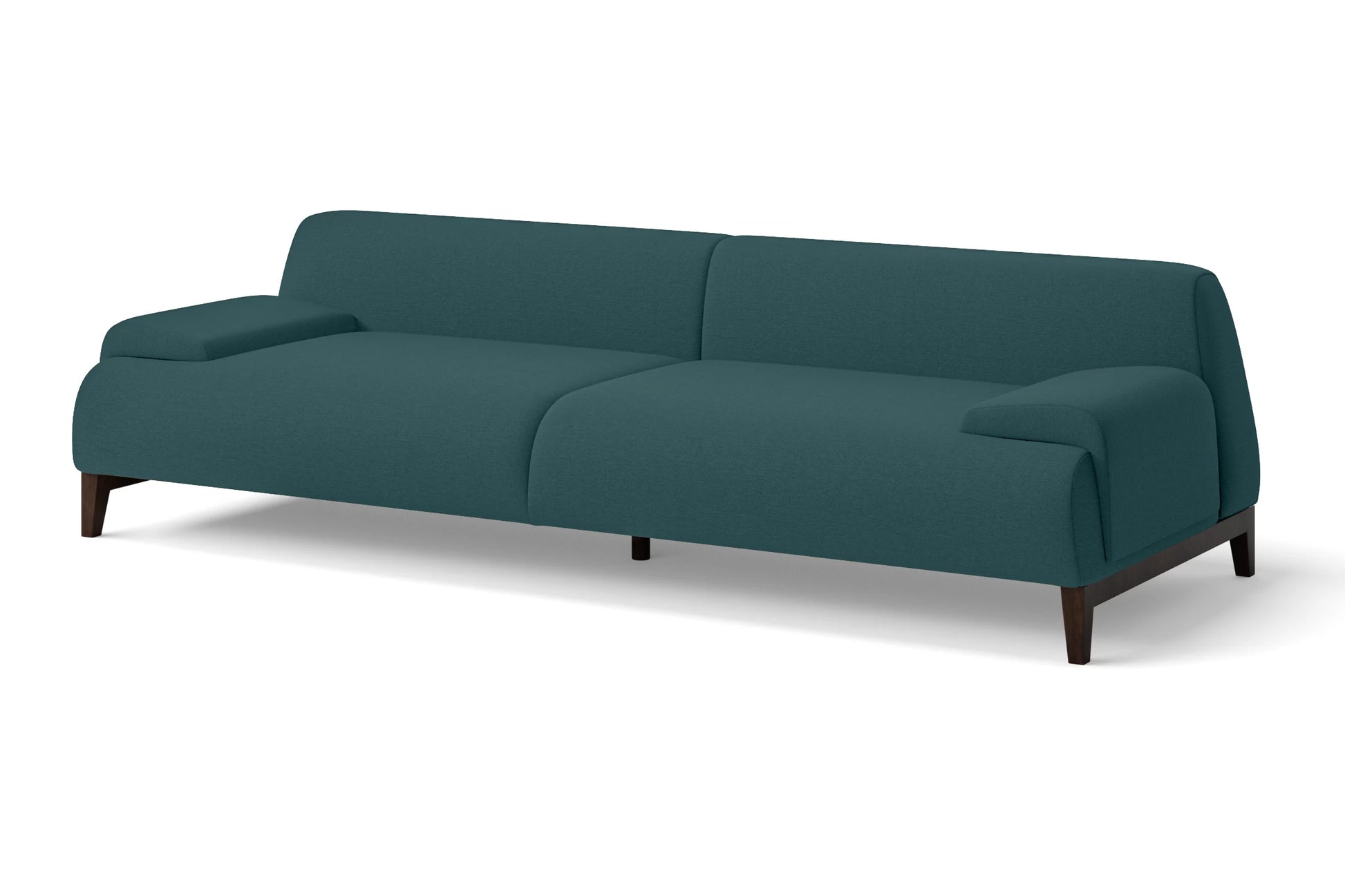 Pavia 4 Seater Sofa Teal Linen Fabric