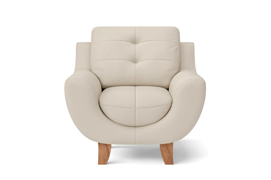 Perugia Armchair Cream Leather