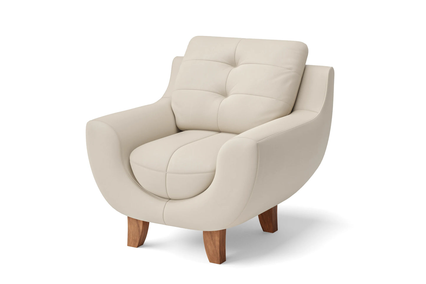 Perugia Armchair Cream Leather