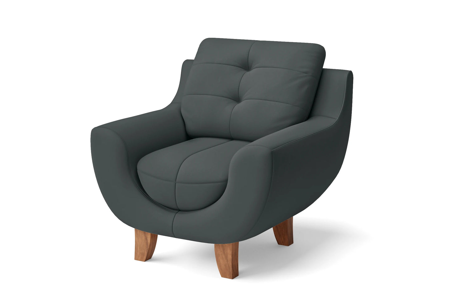 Perugia Armchair Slate Leather