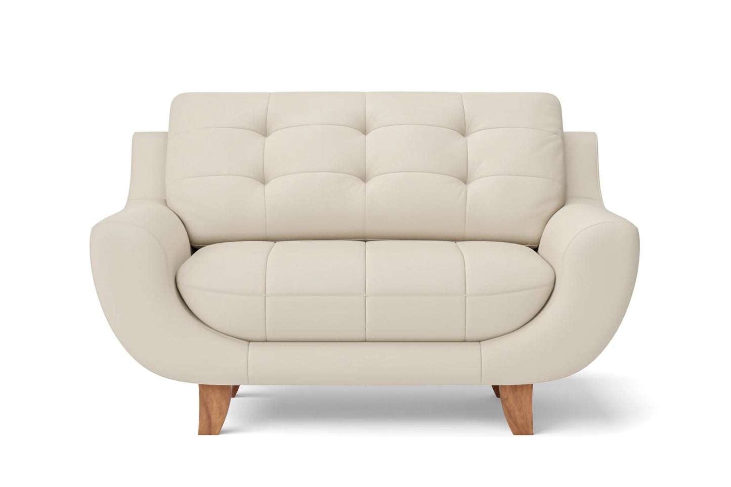 Perugia 2 Seater Sofa Cream Leather