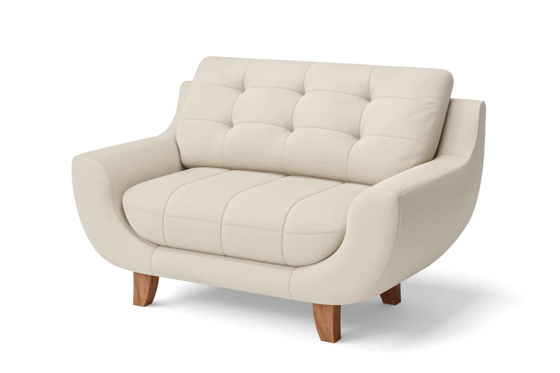 Perugia 2 Seater Sofa Cream Leather