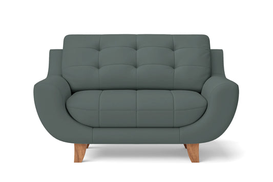 Perugia 2 Seater Sofa Dusky Turquoise Leather