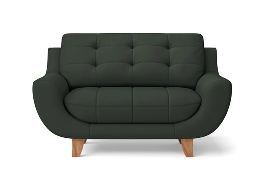 Perugia 2 Seater Sofa Green Leather