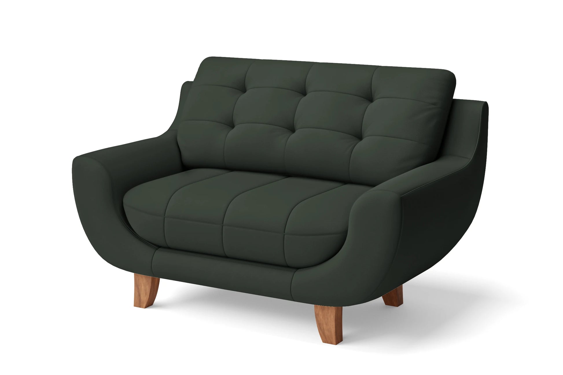 Perugia 2 Seater Sofa Green Leather