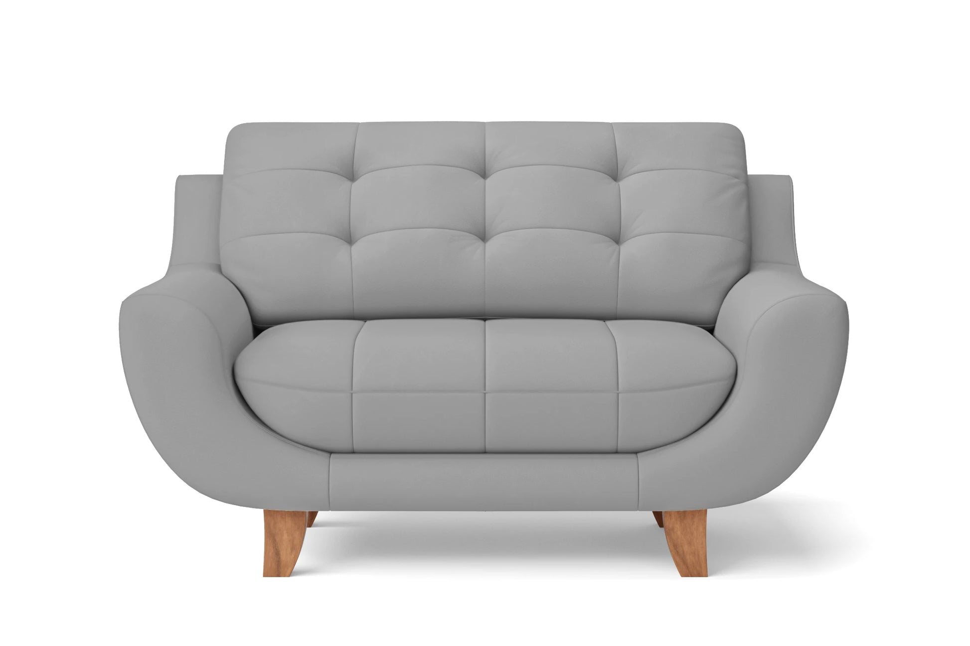 Perugia 2 Seater Sofa Grey Leather