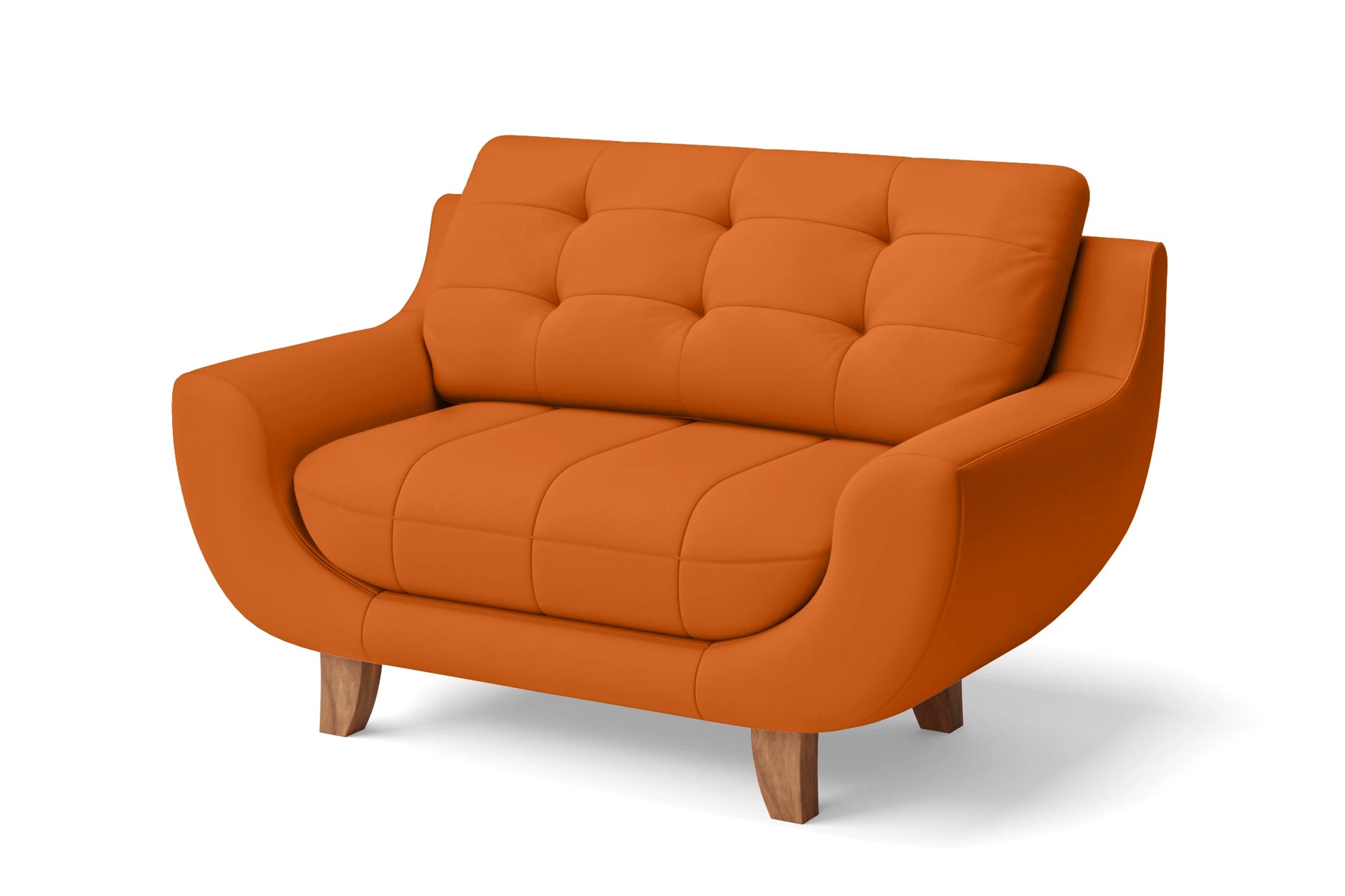 Perugia 2 Seater Sofa Orange Leather