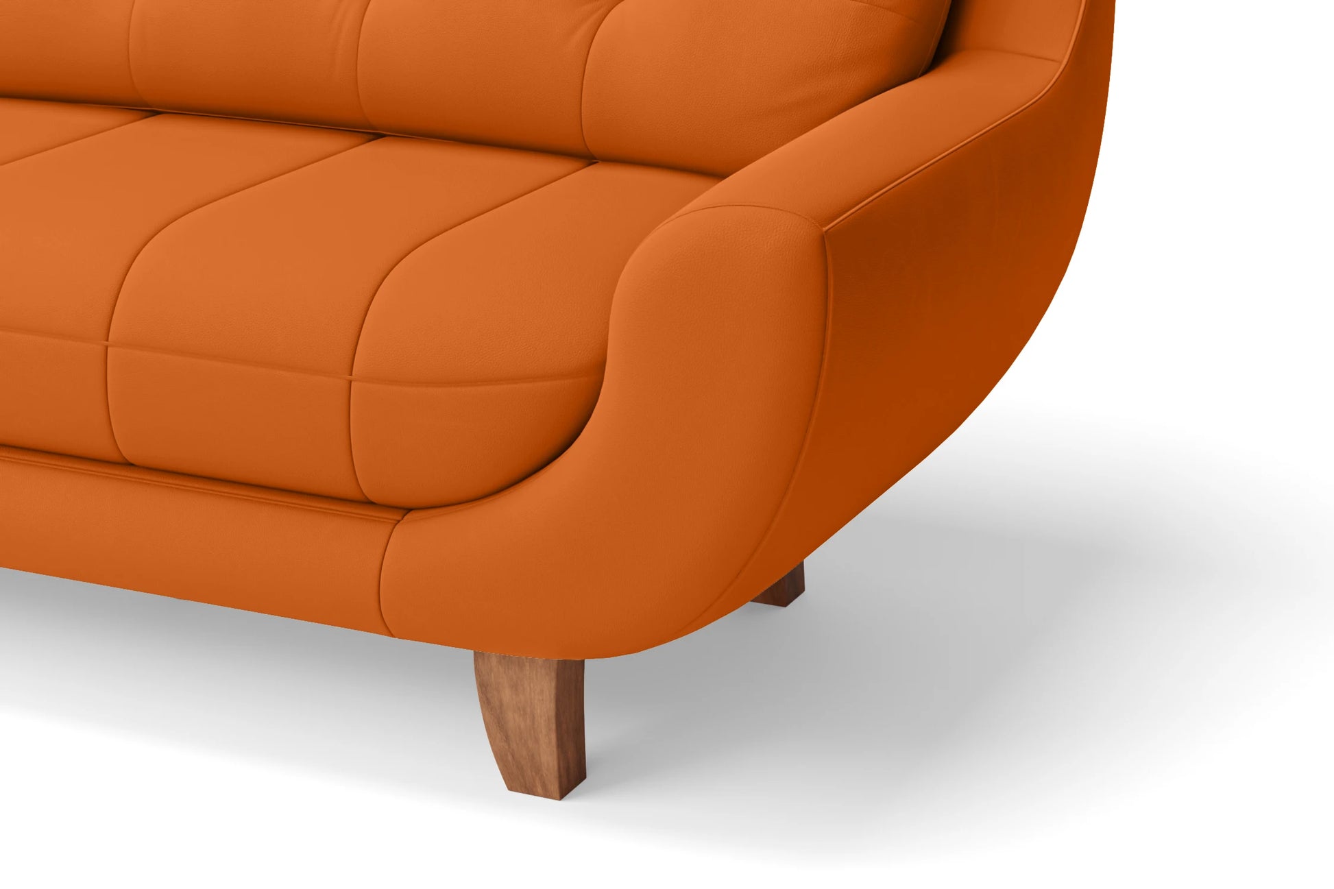 Perugia 2 Seater Sofa Orange Leather