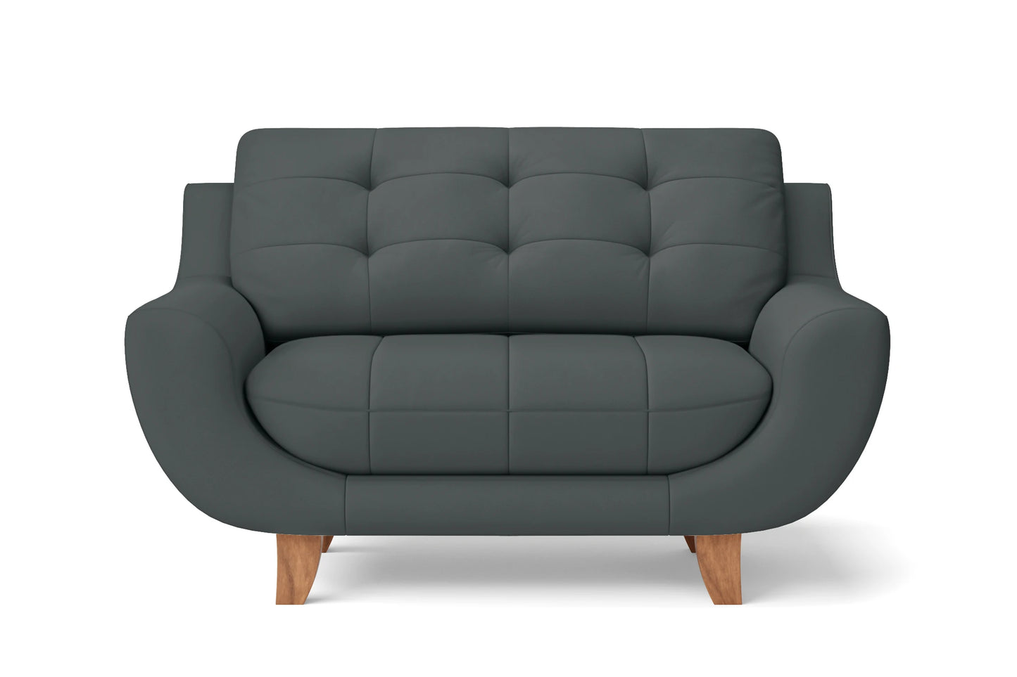 Perugia 2 Seater Sofa Slate Leather