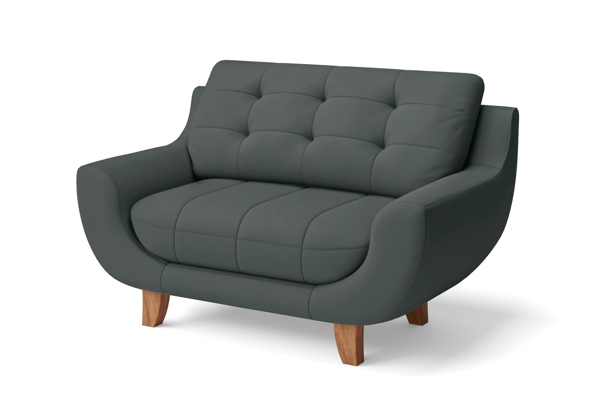 Perugia 2 Seater Sofa Slate Leather