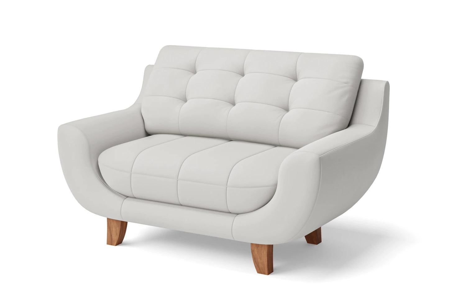 Perugia 2 Seater Sofa White Leather