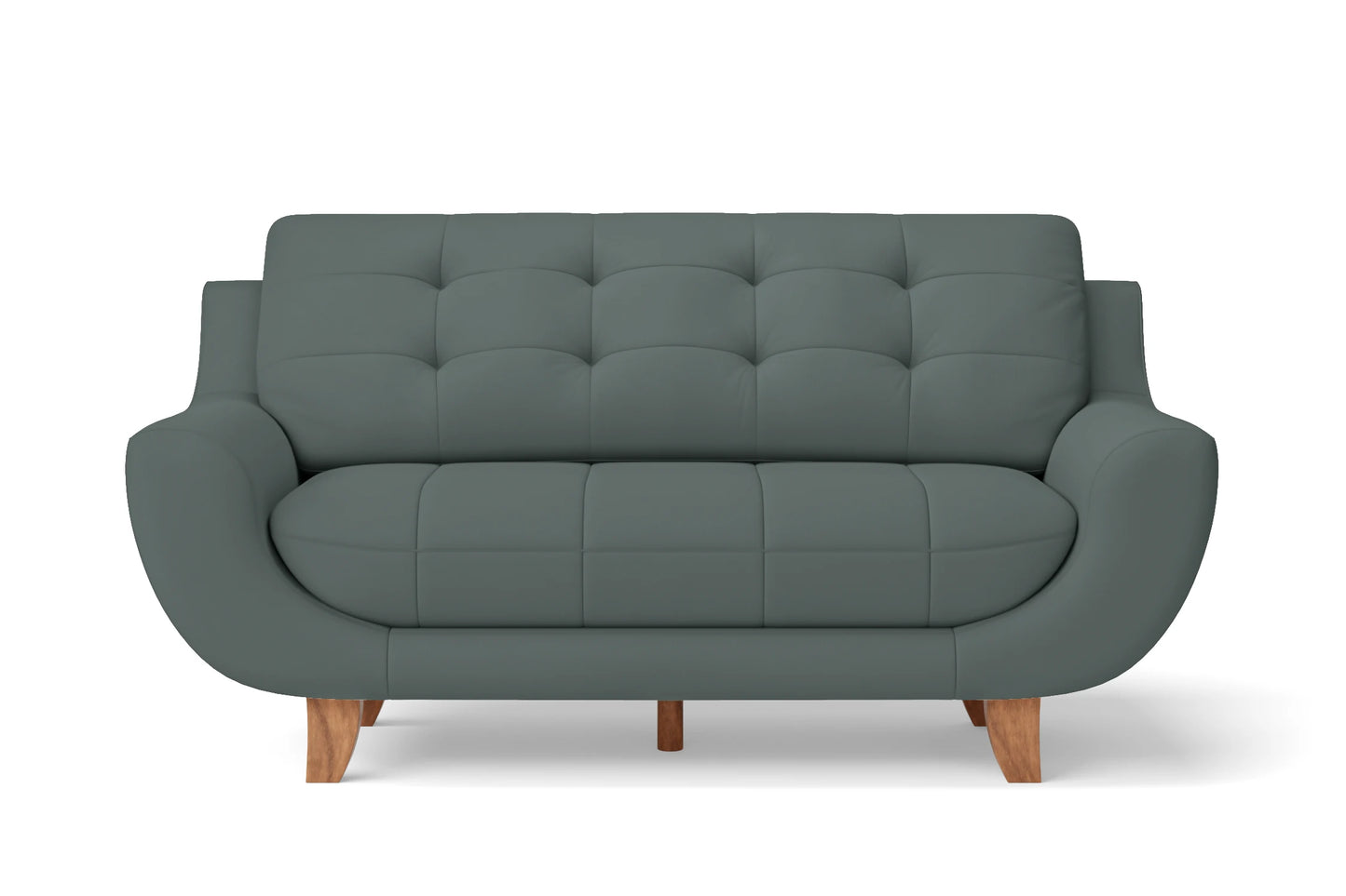 Perugia 3 Seater Sofa Dusky Turquoise Leather