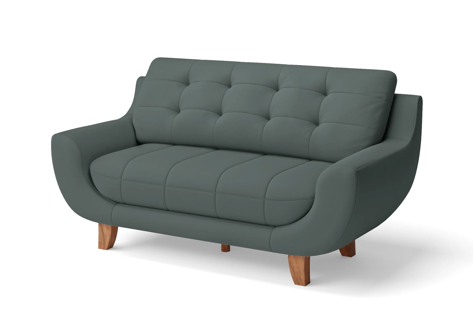 Perugia 3 Seater Sofa Dusky Turquoise Leather