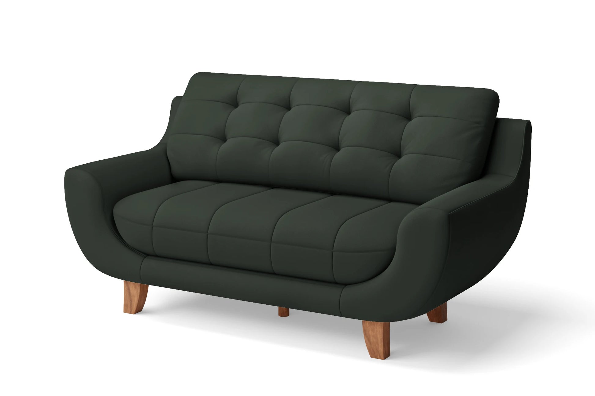 Perugia 3 Seater Sofa Green Leather