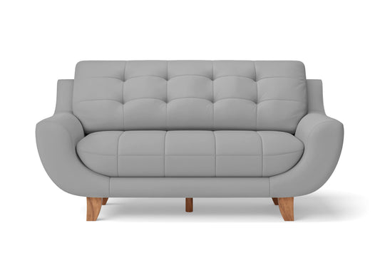 Perugia 3 Seater Sofa Grey Leather