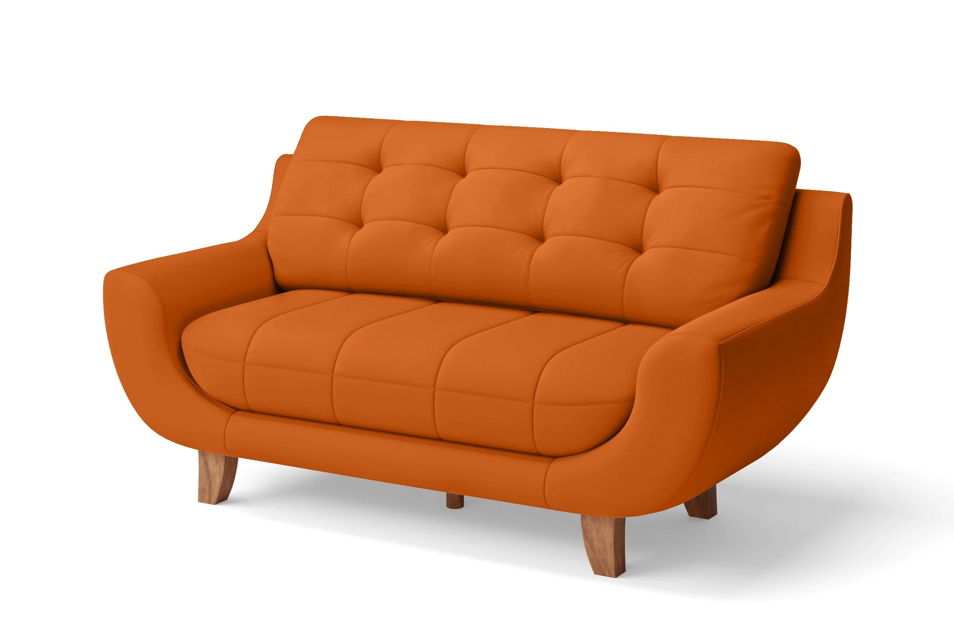 Perugia 3 Seater Sofa Orange Leather