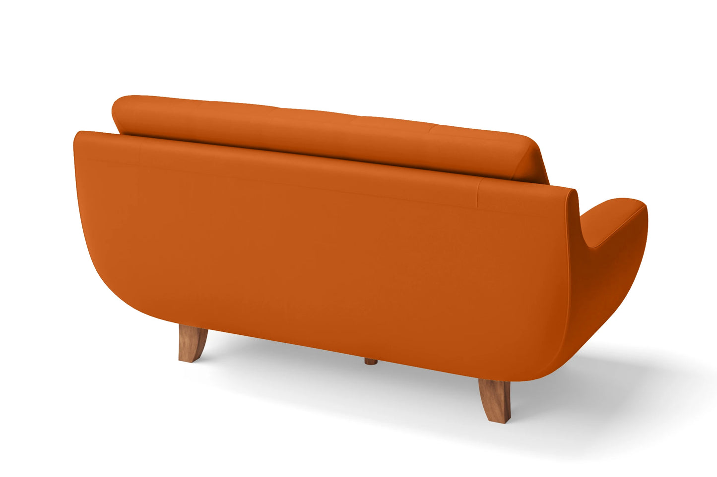 Perugia 3 Seater Sofa Orange Leather