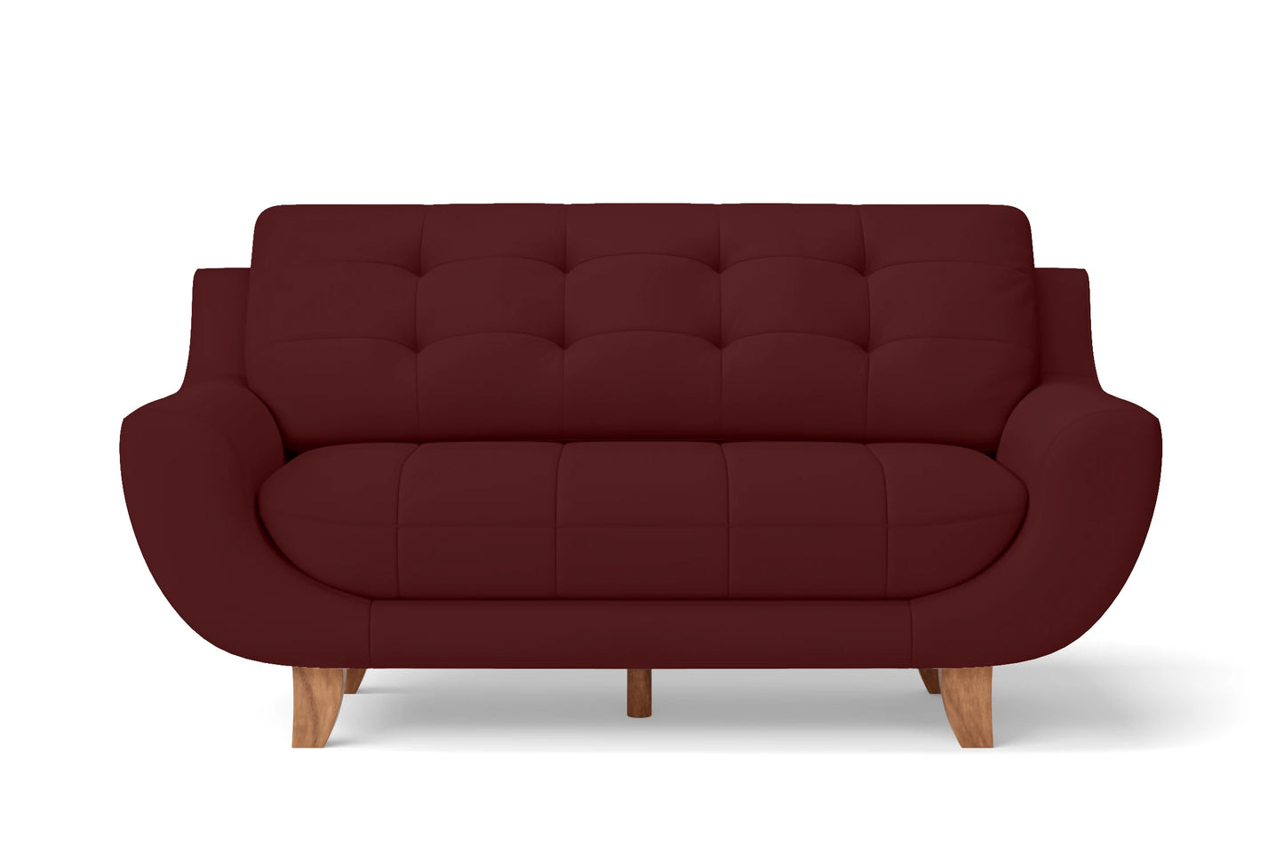 Perugia 3 Seater Sofa Red Leather