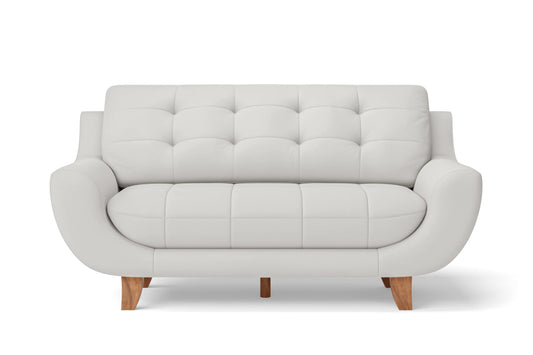 Perugia 3 Seater Sofa White Leather