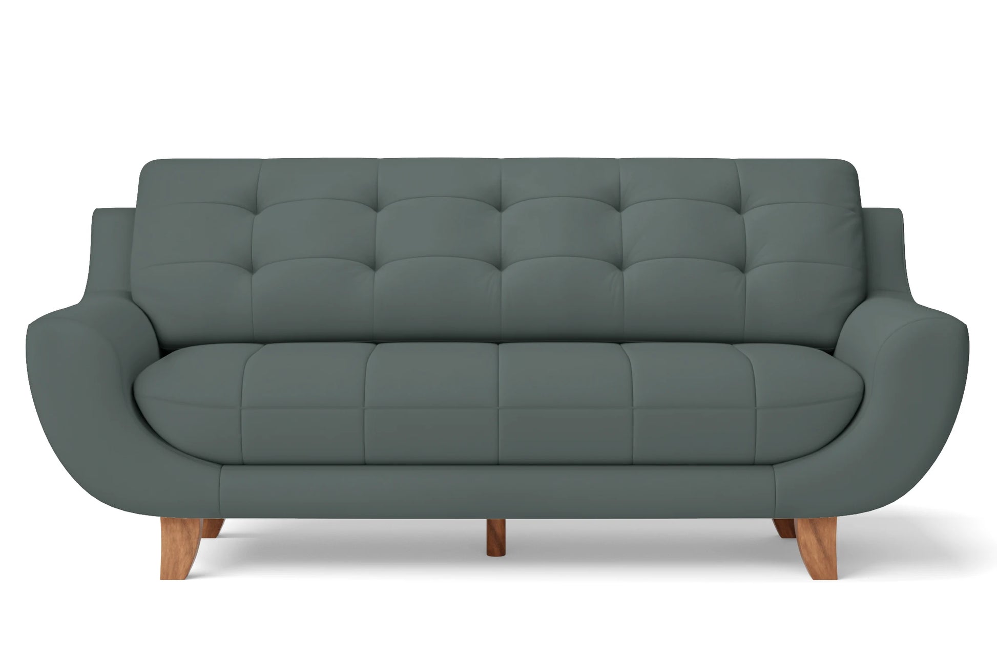 Perugia 4 Seater Sofa Dusky Turquoise Leather