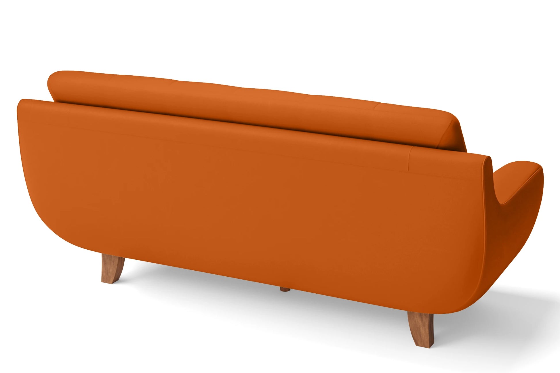 Perugia 4 Seater Sofa Orange Leather