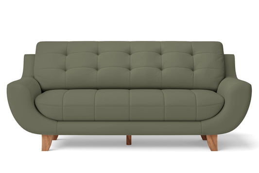 Perugia 4 Seater Sofa Sage Leather