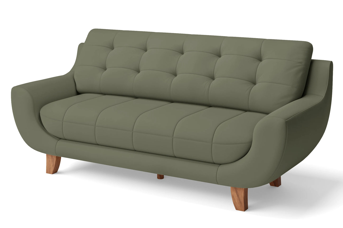 Perugia 4 Seater Sofa Sage Leather