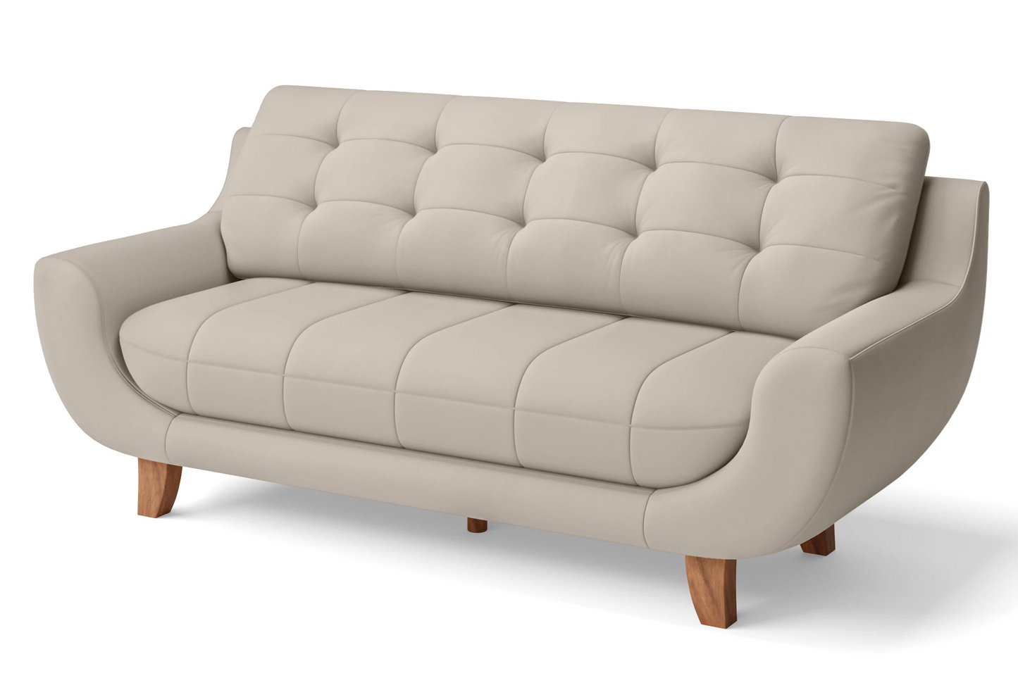 Perugia 4 Seater Sofa Sand Leather