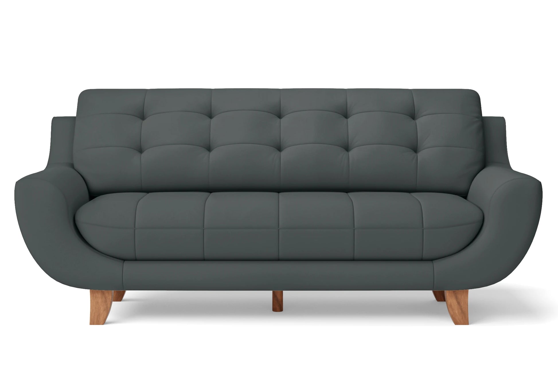 Perugia 4 Seater Sofa Slate Leather