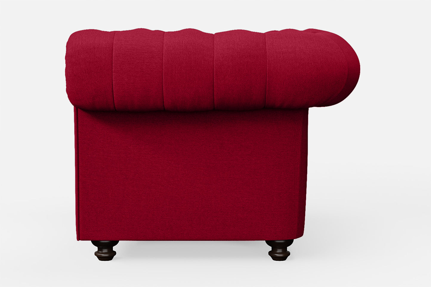 Pesaro Armchair Red Linen Fabric