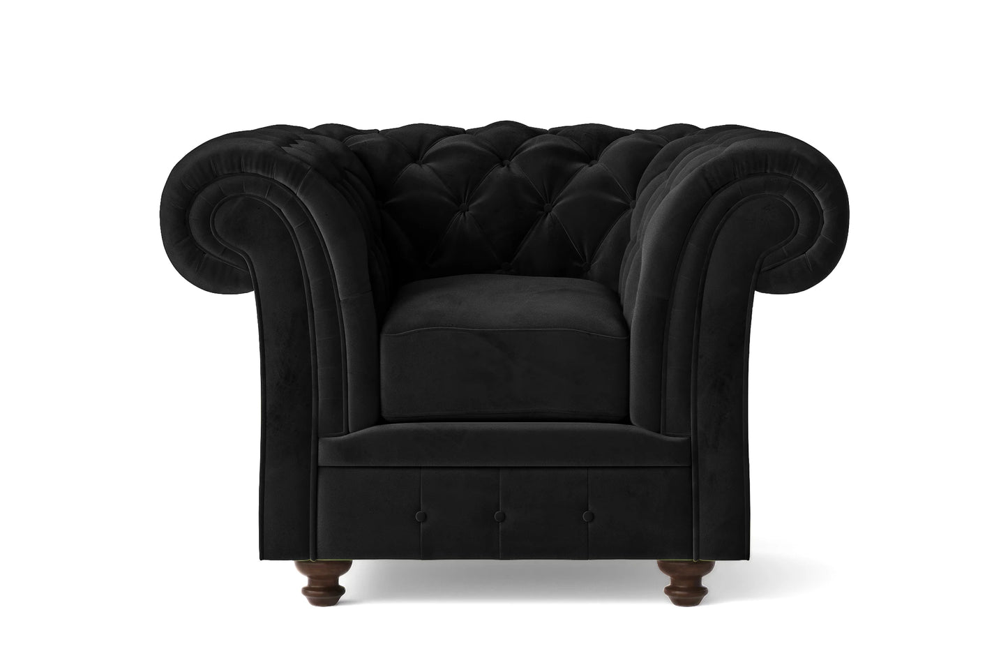 Pesaro Armchair Black Velvet