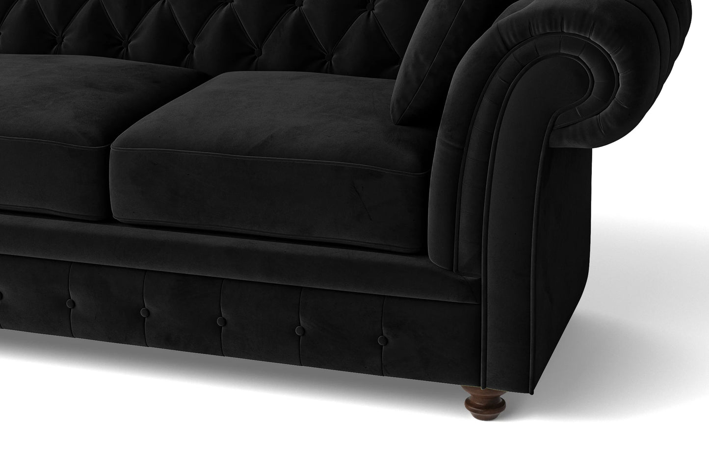 Pesaro Armchair Black Velvet