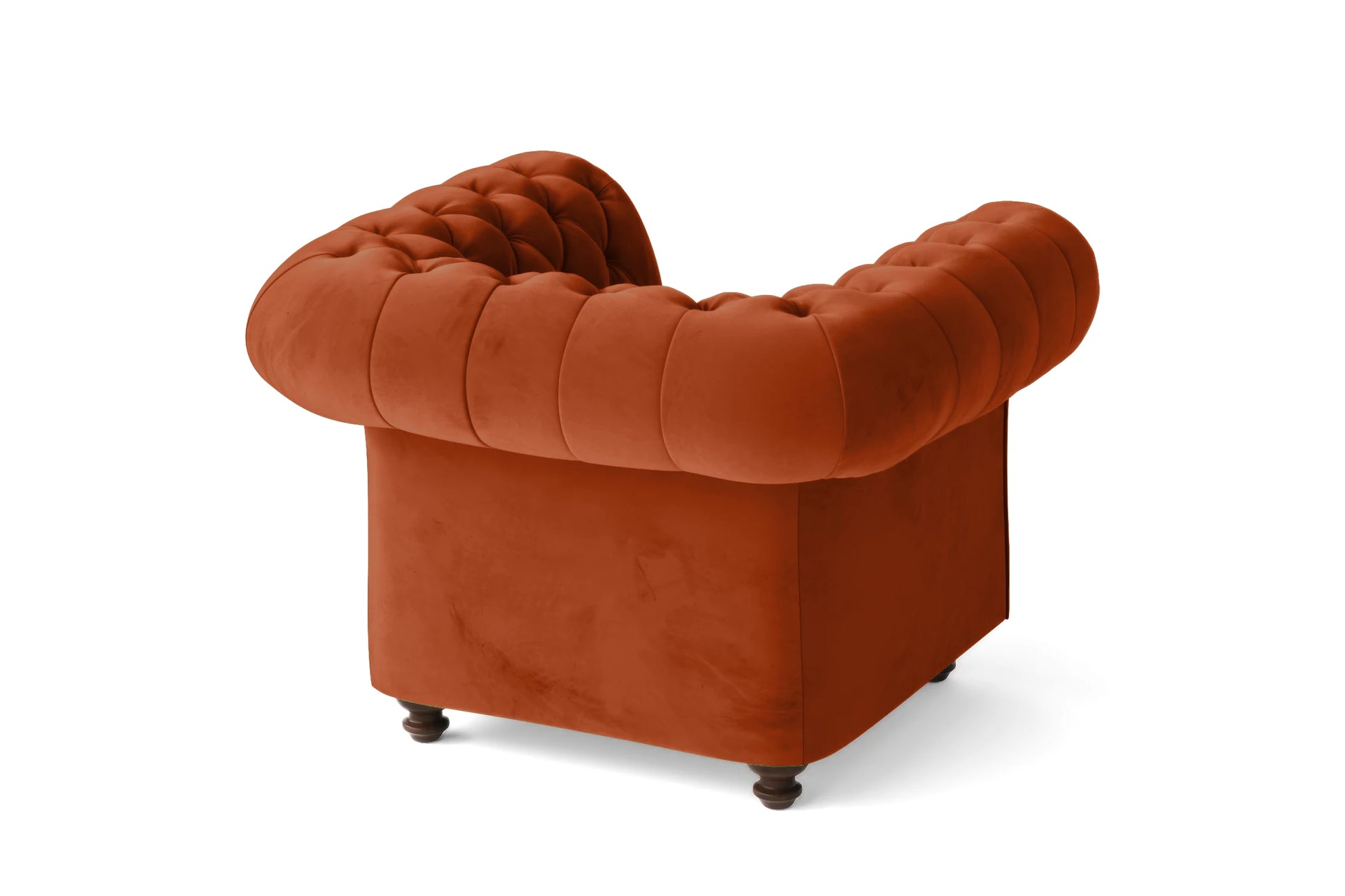 Pesaro Armchair Orange Velvet