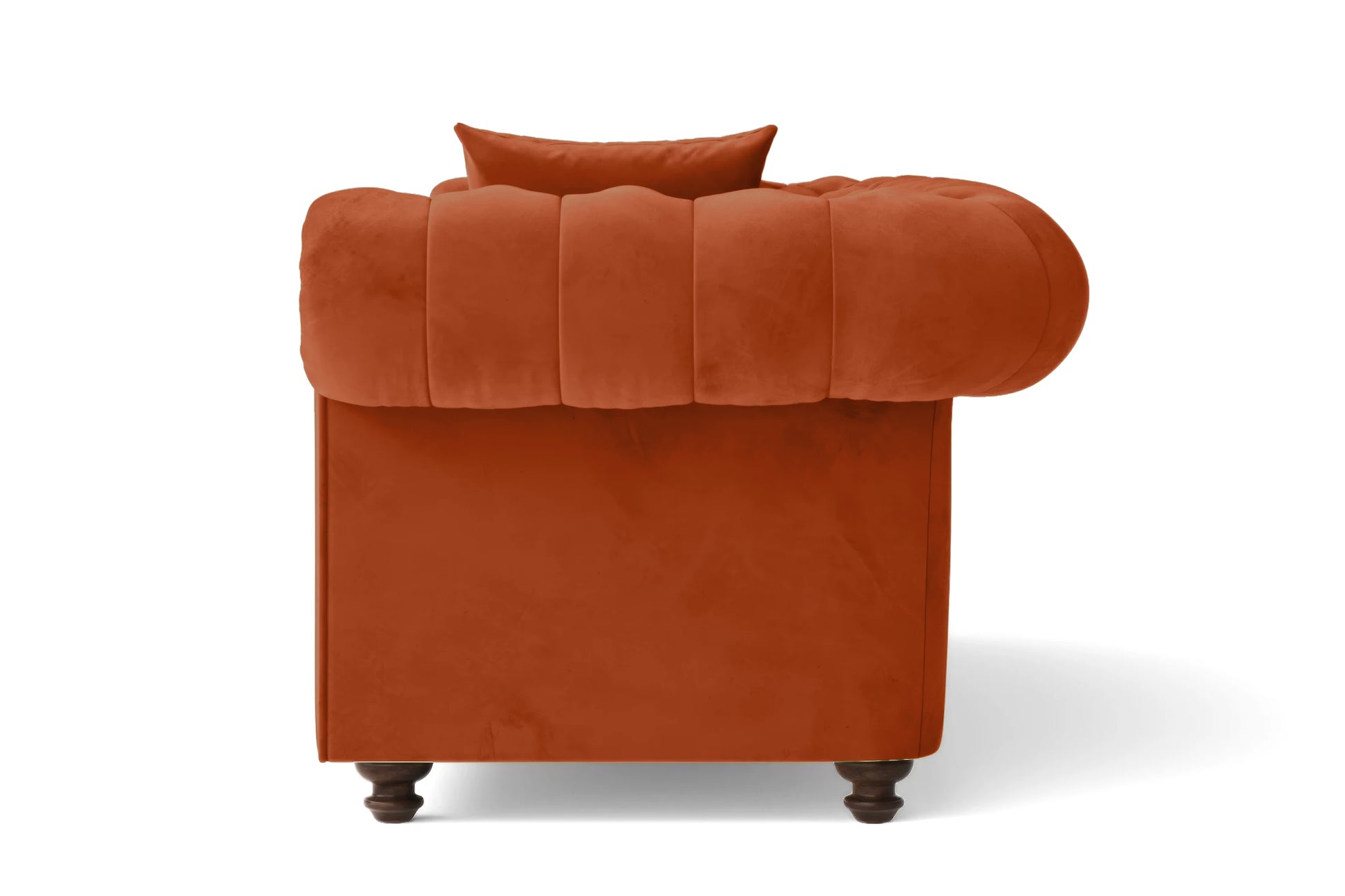 Pesaro Armchair Orange Velvet