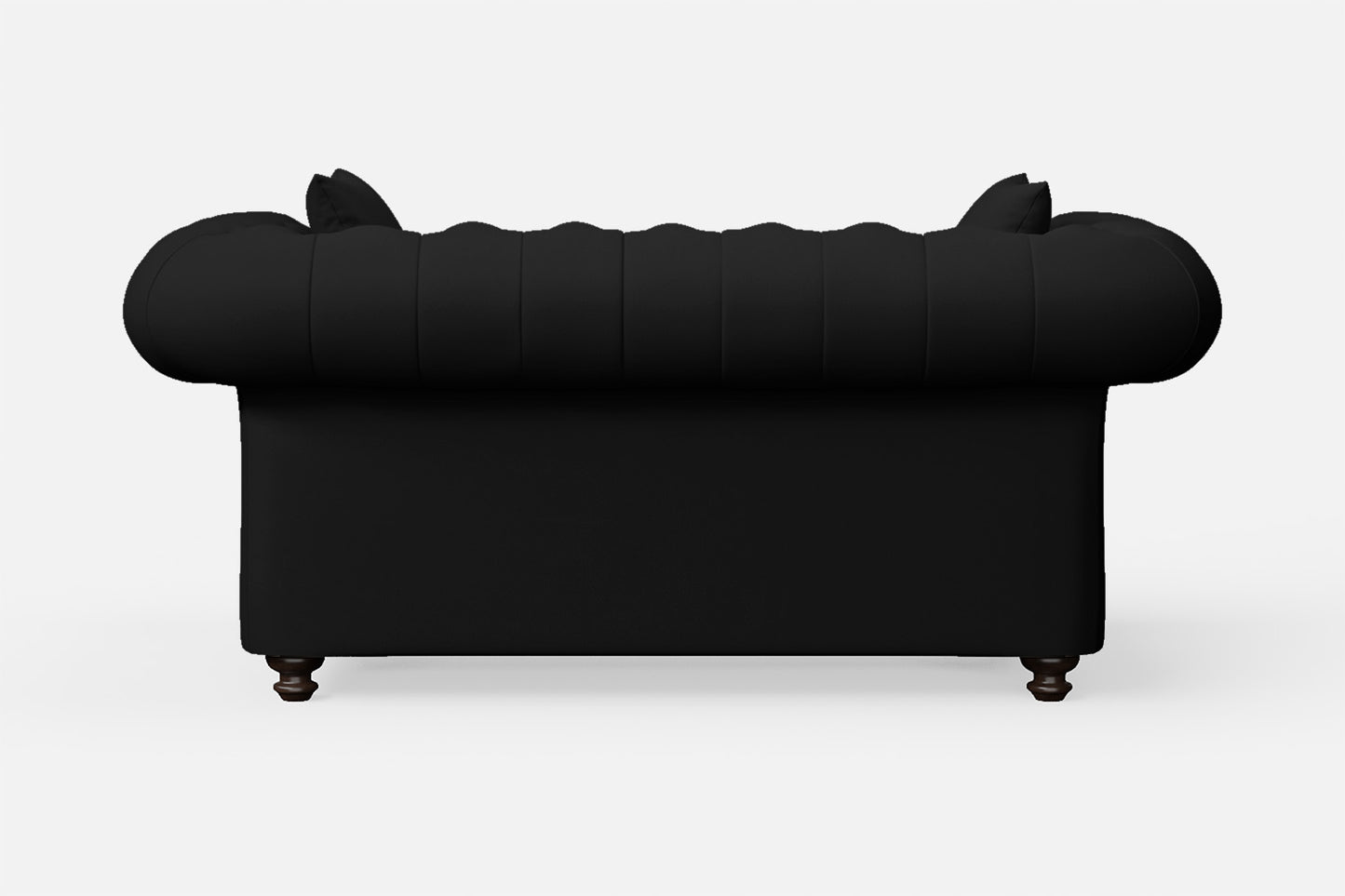 Pesaro 2 Seater Sofa Black Leather