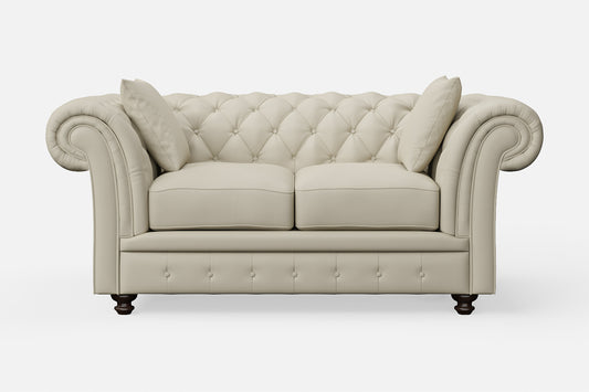 Pesaro 2 Seater Sofa Cream Leather