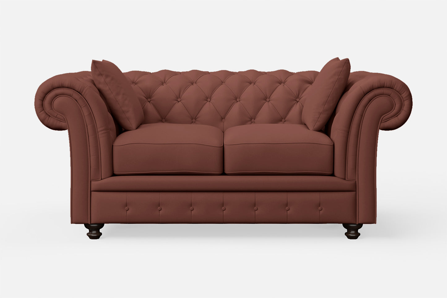 Pesaro 2 Seater Sofa Mauve Leather