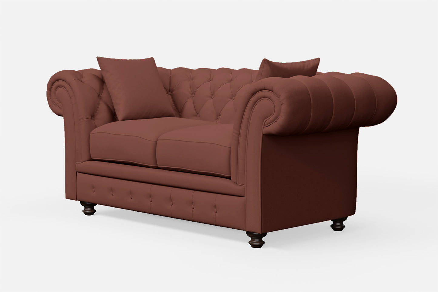 Pesaro 2 Seater Sofa Mauve Leather