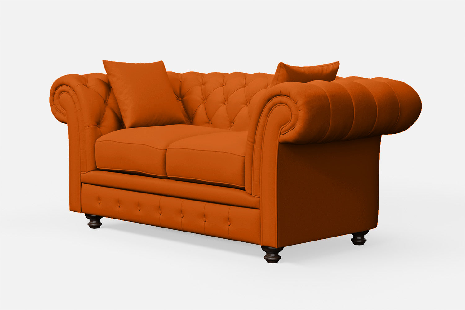 Pesaro 2 Seater Sofa Orange Leather