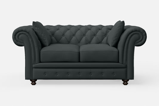 Pesaro 2 Seater Sofa Slate Leather