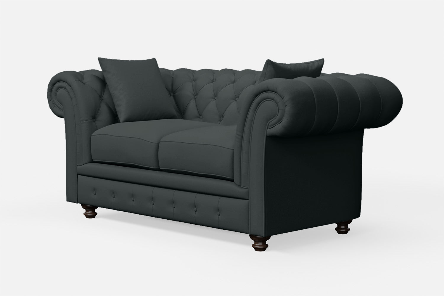 Pesaro 2 Seater Sofa Slate Leather