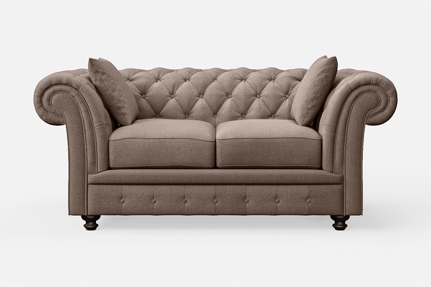 Pesaro 2 Seater Sofa Caramel Linen Fabric