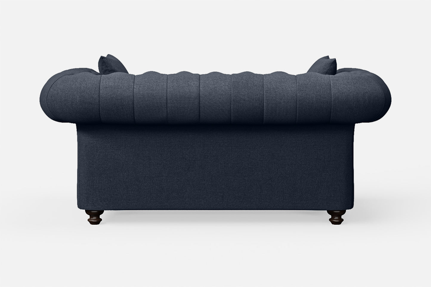 Pesaro 2 Seater Sofa Dark Blue Linen Fabric